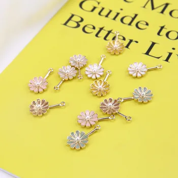 6 adet Yeni Kore Zarif Bildirimi inci küpeler Kadınlar bayanlar için Moda tatlı Küçük Çiçek Küpe Dıy Takı Aksesuarları
