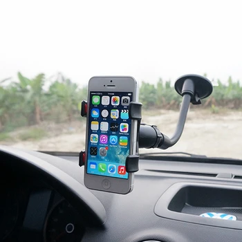 Araba Vantuz telefon tutucu Çok Amaçlı 360 ° Dönen Otomatik Cep Telefonu GPS Braketi Plastik Araç Telefonu Destek Rafı