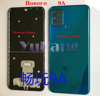 Huawei Onur için 9A MOA-LX9N Orijinal yeni Ön çerçeve Cam pil bölmesi kapağı arkası kapak Konut Case