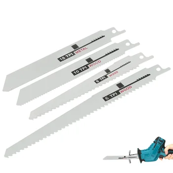 4 adet Pistonlu Testere Bıçakları Saber Testere Bıçakları Kaplan Testere Çok Testere kesme bıçağı Ahşap Metal PVC Boru Elektrikli El Aletleri Aksesuarları