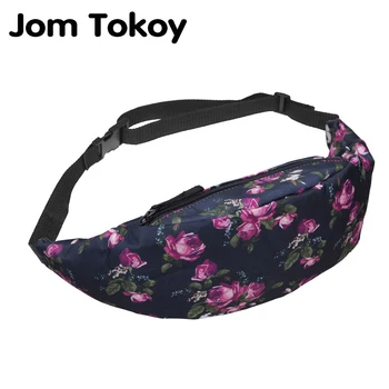 Jom Tokoy Yeni Renkli Bel Paketi Erkekler İçin fanny paketi Tarzı bel çantası Güller Kadınlar para kemeri Seyahat Bel Çantası