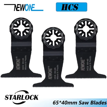 NEWONE 65mm Yeni Tasarım Starlock HCS Standart Testere Bıçağı E-cut Çok Paketi Salınan Aracı kesme bıçağı Ahşap Alçıpan Plastik