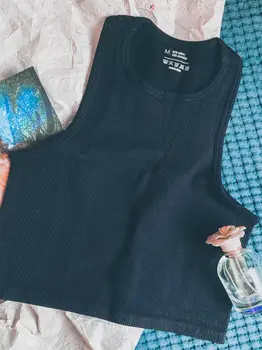 SALSPOR Örgü Spor Sutyeni Kolsuz Egzersiz Kırpma Üst Kadın Kaburga Nefes Yastıklı Atletik İç Çamaşırı İnce Spor Giyim