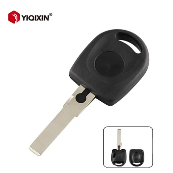 YIQIXIN Boş Araba Anahtarı Kabuk Durumda Kapak FobFor Volkswagen VW B5 Passat Transponder Anahtar HU66 Bıçak