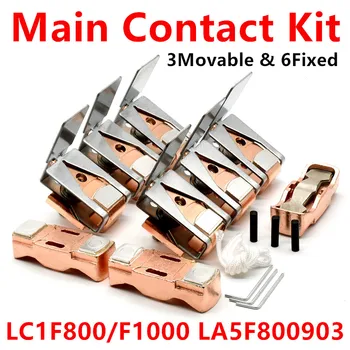 LA5F800803 İçin Hareketli Ve Sabit Kontaklar Manyetik Kontaktör LC1F800 LC1F1000 Ana Kontak Kiti Kontaktör Değiştirme Kiti