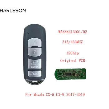 Orijinal PCB Akıllı Uzaktan Anahtar fob 4 Düğmeler 315/433 MHz PCF7953P 49 ÇİP Mazda CX-5 CX-9 2016 2017 2018 2019 WAZSKE13D02/01'nın sohbeti