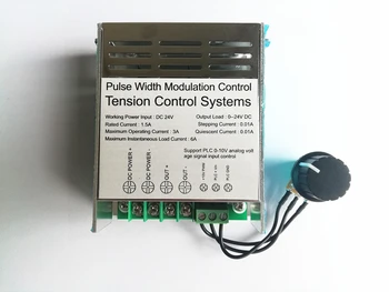 Destek PLC analog voltaj 0-10V giriş kontrolü, DC 24 V manyetik toz debriyaj özel fren kontrolörü